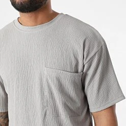 Coupon 🤩 Ensemble Tee ❤️ Shirt Poche Et Pantalon Jogging PP017-PPE004 Gris de Classic Series ✨ -HautStyle Boutique classic series 324304 PP017 PPE004 GREY 20220624T150618 02