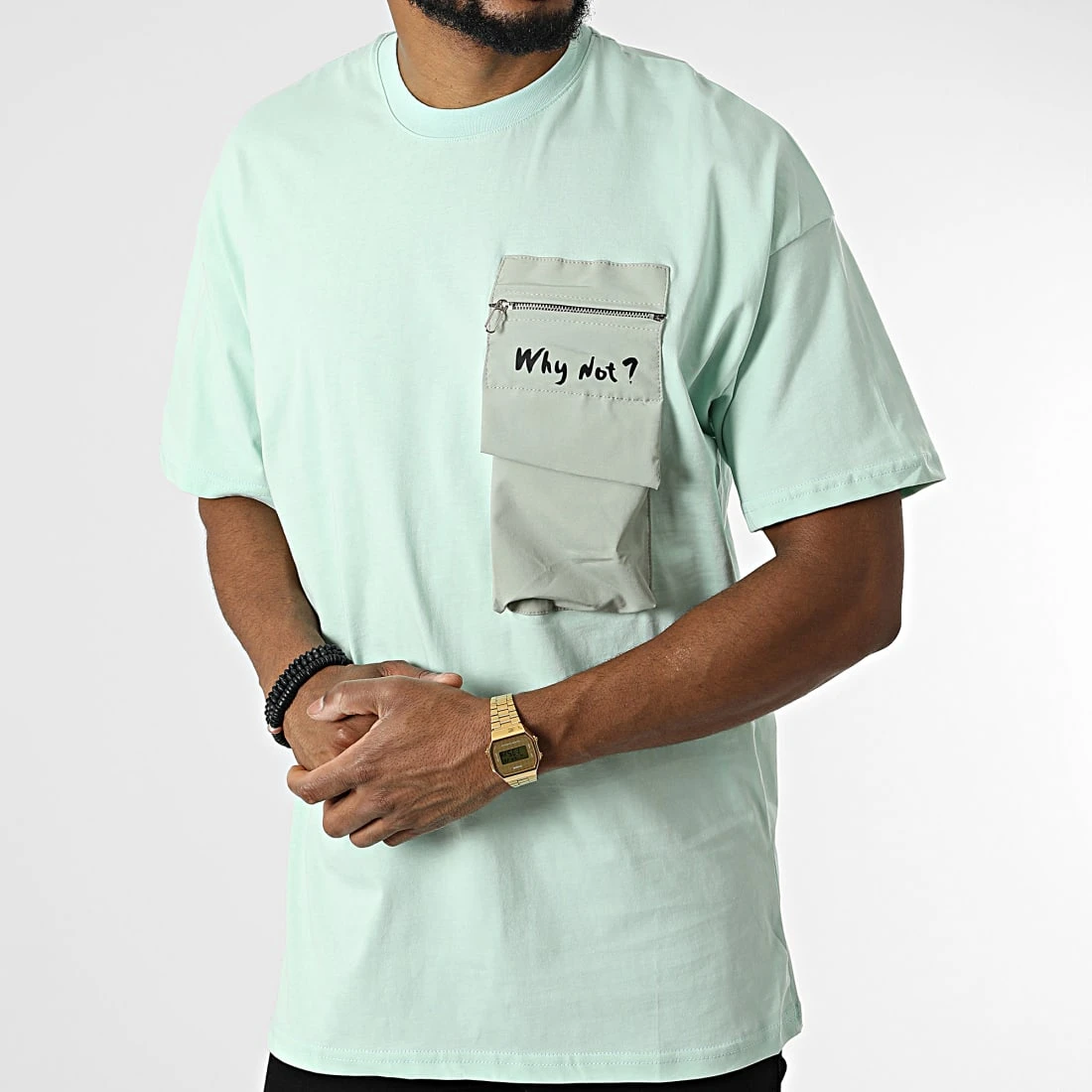 Budget 🎁 Tee Shirt Poche 22-Y285 Vert de Classic Series ❤️ 5 Budget 🎁 Tee Shirt Poche 22-Y285 Vert de Classic Series ❤️ – Image 3