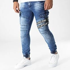 Les meilleures critiques de ❤️ Jogger Pant Jean Slim E9638 Bleu Denim de Classic Series 🎉