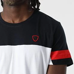 Promo 🌟 Tee Shirt 3905 Blanc Bleu Marine de Classic Series ❤️ -HautStyle Boutique classic series 325782 3905 NAVY BLANC 20220701T150229 02