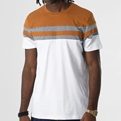 Remise ⌛ Tee Shirt 4058 Blanc Camel Gris Chiné de Classic Series 🧨 -HautStyle Boutique classic series 325812 4058 MARRON GRIS BLANC 20220701T145855 03