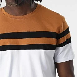 Le moins cher 🔔 Tee Shirt 4058 Blanc Camel de Classic Series 🎉 -HautStyle Boutique classic series 325813 4058 MARRON NOIR BLANC 20220701T150006 02