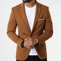 Grosses soldes 👍 Veste Blazer X-6016 Camel de Classic Series ❤️ -HautStyle Boutique classic series 325885 X 6016 TABAC 20220630T142526 03