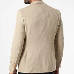 Promo 🎉 Veste Blazer X-6019 Beige de Classic Series 🎁 -HautStyle Boutique classic series 325887 X 6019 BEIGE 20220630T142254 04