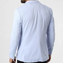 Nouveau ⌛ Veste Blazer X-6018 Bleu Clair de Classic Series 👍 -HautStyle Boutique classic series 325892 X 6018 CIEL 20220630T142036 04
