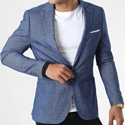 Grosses soldes ✨ Veste Blazer X-4952 Bleu Marine de Classic Series 🎁 -HautStyle Boutique classic series 325918 X 4952 GITANE 20220704T160104 03