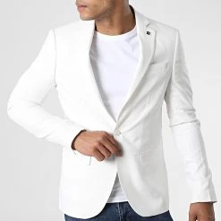 Bon marché ❤️ Veste Blazer X-9404 Blanc de Classic Series ✔️ 8 Bon marché ❤️ Veste Blazer X-9404 Blanc de Classic Series ✔️ -HautStyle Boutique classic series 325930 X 9404 WHITE 20220704T160132 03