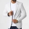 Top 10 😍 Veste Blazer X-6019 Blanc de Classic Series ⭐ -HautStyle Boutique classic series 325931 X 6019 WHITE 20220630T143411 01