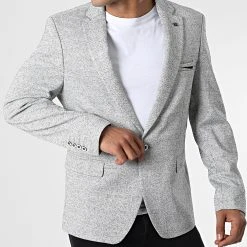 Top 10 ✔️ Veste Blazer X-9149 Gris de Classic Series 🛒 -HautStyle Boutique classic series 325962 X 9149 GREY 20220704T160048 03