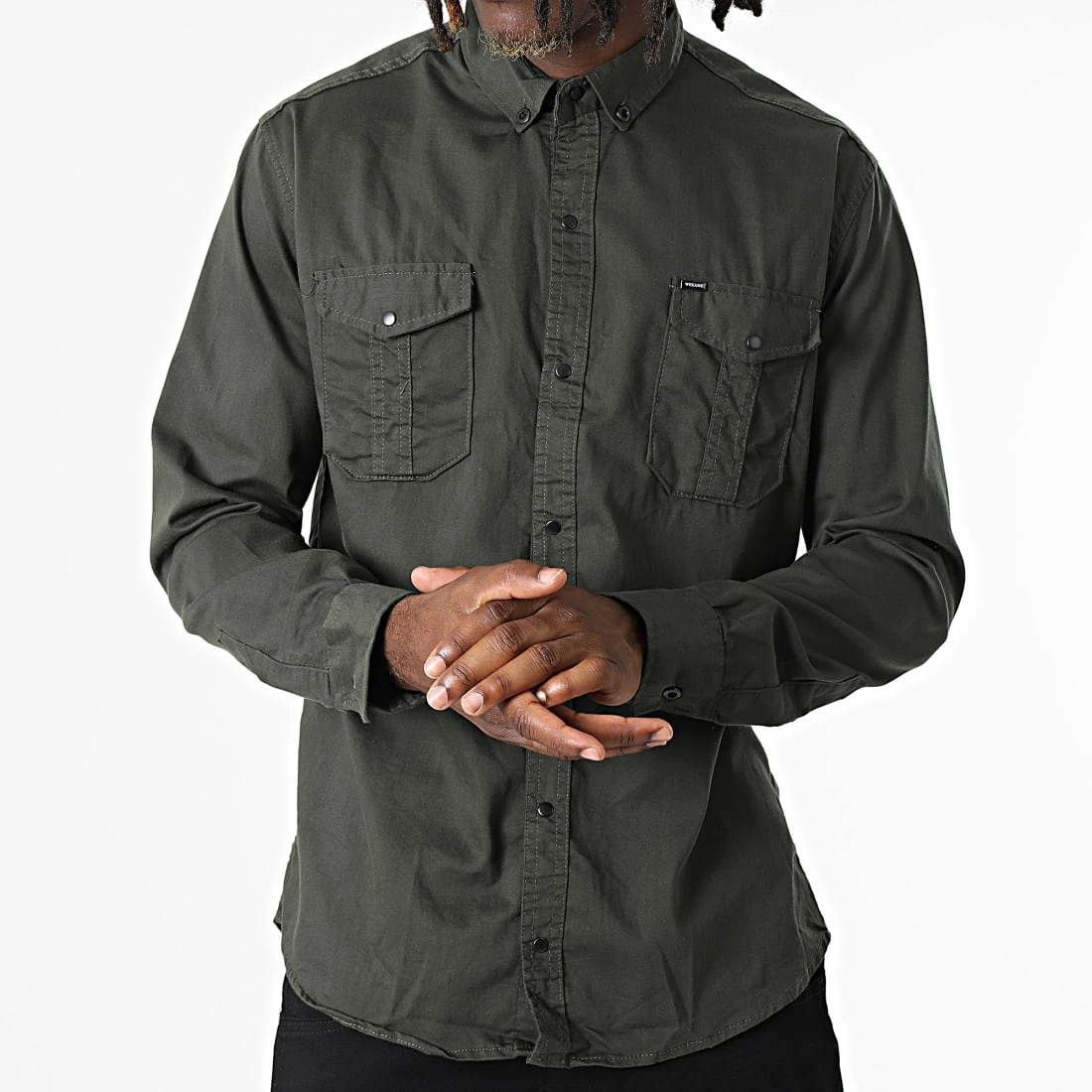 Promo ⌛ Chemise Manches Longues W-323 Vert Foncé de Classic Series 🥰 3 Promo ⌛ Chemise Manches Longues W-323 Vert Foncé de Classic Series 🥰