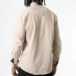 Vente flash 😀 Chemise Manches Longues W-323 Beige de Classic Series 🤩 -HautStyle Boutique classic series 325976 W 323 BEIGE 20220701T151855 04