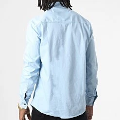 Grosses soldes ⭐ Chemise Manches Longues W-323 Bleu Clair de Classic Series ✔️ -HautStyle Boutique classic series 325979 W 323 BLEU CIEL 20220701T150440 04