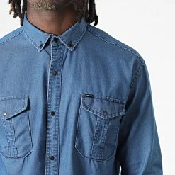 Offres ✨ Chemise Jean Manches Longues W-323 Bleu Denim de Classic Series 🛒 -HautStyle Boutique classic series 325980 W 323 BLUE JEANS 20220701T150603 02