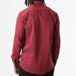 Meilleure vente ✨ Chemise Manches Longues Col Mao W-324 Bordeaux de Classic Series 👍 -HautStyle Boutique classic series 325983 W 324 BORDEAUX 20220701T151710 04