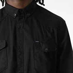 Offres 🥰 Chemise Manches Longues Col Mao W-324 Noir de Classic Series 🔔 -HautStyle Boutique classic series 325984 W 324 NOIR 20220701T150820 02