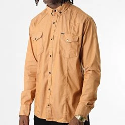 Meilleure vente 💯 Chemise Manches Longues Col Mao W-324 Camel de Classic Series 🔥 -HautStyle Boutique classic series 326018 W 324 CAMEL 20220701T152028 03