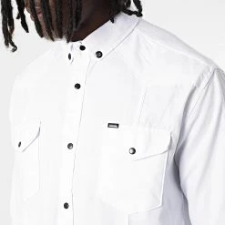 Acheter 🎁 Chemise Manches Longues Col Mao W-324 Blanc de Classic Series 😀 -HautStyle Boutique classic series 326022 W 324 BLANC 20220707T155337 02