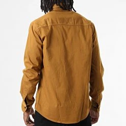 Budget 🤩 Chemise Manches Longues Col Mao W-324 Moutarde Foncé de Classic Series ✔️ -HautStyle Boutique classic series 326030 W 324 MOUTARDE 20220701T152136 04