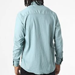 Sortie 🎁 Chemise Manches Longues W-323 Bleu Vert Clair de Classic Series ❤️ -HautStyle Boutique classic series 326046 W 323 VERT DEAU 20220701T150403 04