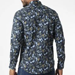 Offres 🛒 Chemise Manches Longues 7711 Bleu Marine Floral de Classic Series 😉 -HautStyle Boutique classic series 328434 7711SOS BLUE 20220720T152135 04