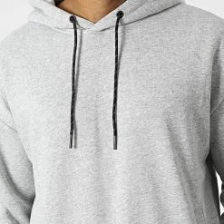 Bon marché ⭐ Sweat Capuche F2553 Gris Chiné de Classic Series 🧨 -HautStyle Boutique classic series 328438 F2553 LTGREY 20220720T151917 02