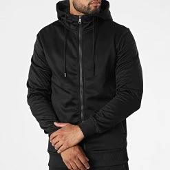 Offres 🥰 Ensemble Veste Zippée Capuche Et Pantalon Jogging 2935 Noir de Classic Series 😀 -HautStyle Boutique classic series 328455 W 2935 BLACK 20220726T091128 03