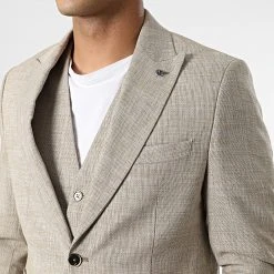 Sortie 🔥 Ensemble Costume 3 Pièces 11660 Beige Chiné de Classic Series 🥰 -HautStyle Boutique classic series 329130 11660 18 20220725T161426 02