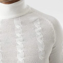 Budget ⌛ Pull Col Roulé 2738 Beige Clair de Classic Series 🥰 -HautStyle Boutique classic series 329216 2738 WHITE 20220729T141140 02