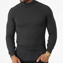 Nouveau 🤩 Pull Col Roulé 2433 Gris Anthracite de Classic Series ✔️ -HautStyle Boutique classic series 329217 2433 ANTHRACITE 20220726T110324 03