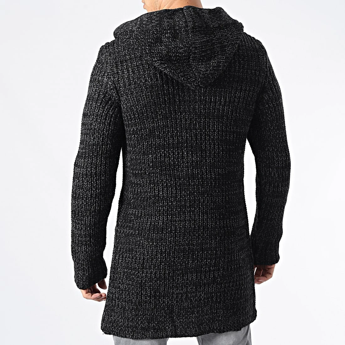 Meilleur prix 🎁 Manteau Capuche 2620 Noir Gris Anthracite de Classic Series ✨ 6 Meilleur prix 🎁 Manteau Capuche 2620 Noir Gris Anthracite de Classic Series ✨ – Image 4