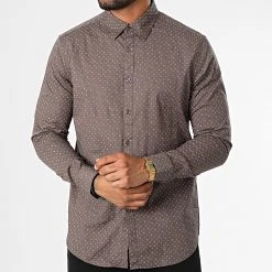 Sortie ❤️ Chemise Manches Longues 7717 Marron de Classic Series 🧨 -HautStyle Boutique classic series 329277 7717 MORO 6 20220728T095635 03