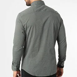 Promo ⌛ Chemise Manches Longues 7718 Vert Kaki de Classic Series ⭐ -HautStyle Boutique classic series 329279 7718 GREEN 20220727T163004 04