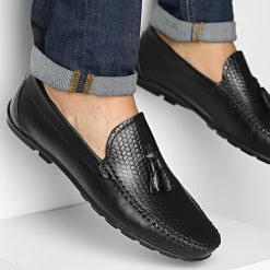 Sortie ⭐ Mocassins 01 Noir de Classic Series ⌛