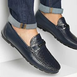 Le moins cher 🎉 Mocassins 17 Bleu Marine de Classic Series 🌟
