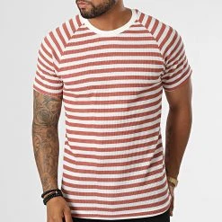 Budget ⌛ Tee Shirt A Rayures LM283 Rouge Brique Blanc de Classic Series 😀 8 Budget ⌛ Tee Shirt A Rayures LM283 Rouge Brique Blanc de Classic Series 😀 -HautStyle Boutique classic series 329438 LM283 KIREMIT 20220727T163220 03