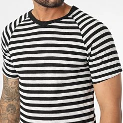 Coupon 🛒 Tee Shirt A Rayures LM283 Noir Blanc de Classic Series 🔥 7 Coupon 🛒 Tee Shirt A Rayures LM283 Noir Blanc de Classic Series 🔥 -HautStyle Boutique classic series 329439 LM283 SIYAH 20220728T153022 02