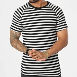 Coupon 🛒 Tee Shirt A Rayures LM283 Noir Blanc de Classic Series 🔥 8 Coupon 🛒 Tee Shirt A Rayures LM283 Noir Blanc de Classic Series 🔥 -HautStyle Boutique classic series 329439 LM283 SIYAH 20220728T153024 03