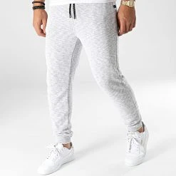 Bon marché 🤩 Pantalon Jogging H1004 Gris Chiné de Classic Series ✨