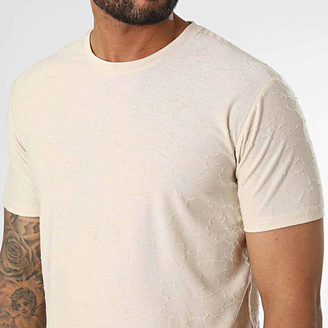 Nouveau 🧨 Tee Shirt LM367 Beige de Classic Series 👏 4 Nouveau 🧨 Tee Shirt LM367 Beige de Classic Series 👏 – Image 2