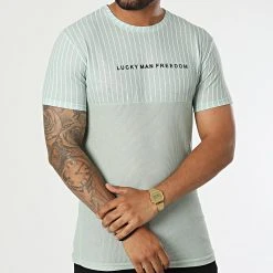 Acheter ✨ Tee Shirt A Rayures LM479 Vert Clair de Classic Series ❤️ -HautStyle Boutique classic series 329604 LM479 KAKI 20220728T144058 03