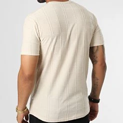 Promo 😍 Tee 🛒 Shirt A Carreaux LM369 Beige de Classic Series ✔️ -HautStyle Boutique classic series 329610 LM369 BEJ 20220728T144437 04