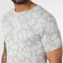 Top 10 🌟 Tee Shirt LM458 Gris Blanc Floral de Classic Series 🔥 -HautStyle Boutique classic series 329625 LM458 GRI 20220728T144517 02