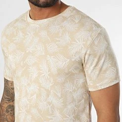 Vente flash ⭐ Tee 😍 Shirt LM458 Beige Blanc Floral de Classic Series ❤️ -HautStyle Boutique classic series 329626 LM458 BEJ 20220728T144406 02