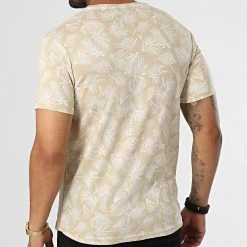 Vente flash ⭐ Tee 😍 Shirt LM458 Beige Blanc Floral de Classic Series ❤️ -HautStyle Boutique classic series 329626 LM458 BEJ 20220728T144409 04