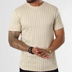 Promo ⌛ Tee 🤩 Shirt LM461 Beige Blanc de Classic Series 🔥 -HautStyle Boutique classic series 329630 LM461 BEJ 20220727T162710 03