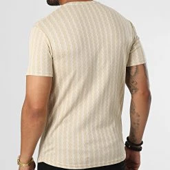 Promo ⌛ Tee 🤩 Shirt LM461 Beige Blanc de Classic Series 🔥 -HautStyle Boutique classic series 329630 LM461 BEJ 20220727T162712 04