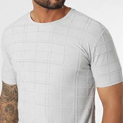 Vente flash ✔️ Tee 🛒 Shirt A Carreaux LM369 Gris de Classic Series ❤️ -HautStyle Boutique classic series 329639 LM369 GRI 20220727T163045 02