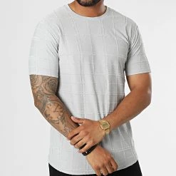 Vente flash ✔️ Tee 🛒 Shirt A Carreaux LM369 Gris de Classic Series ❤️ -HautStyle Boutique classic series 329639 LM369 GRI 20220727T163046 03