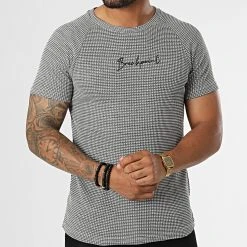 Meilleur prix 😉 Tee Shirt LM518 Gris Blanc de Classic Series 🤩 -HautStyle Boutique classic series 329641 LM518 BEYAZ 20220727T163101 03