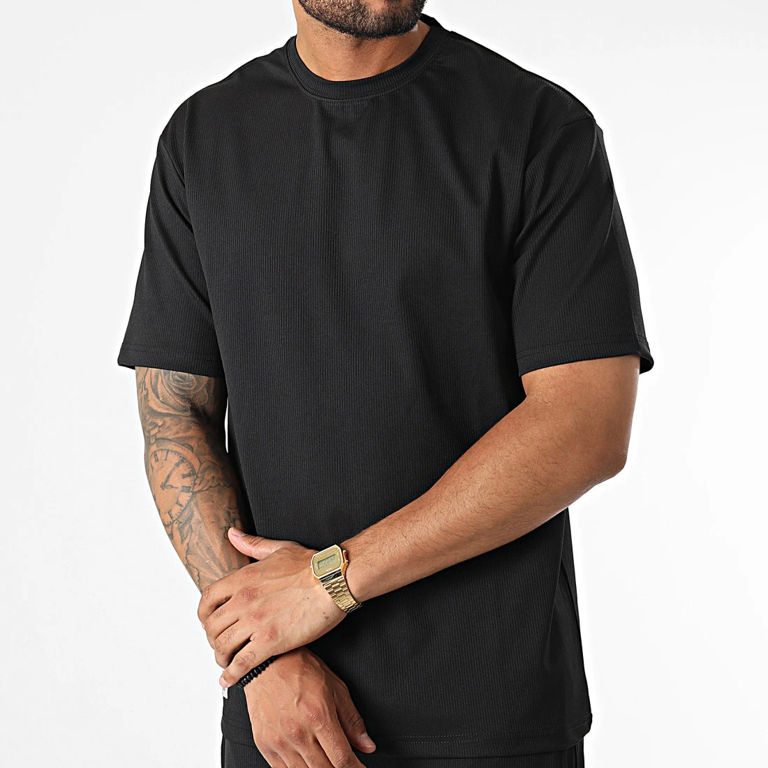 Offres 🔔 Ensemble Tee Shirt Et Pantalon Jogging MAX009 Noir de Classic Series 🔔 5 Offres 🔔 Ensemble Tee Shirt Et Pantalon Jogging MAX009 Noir de Classic Series 🔔 – Image 3